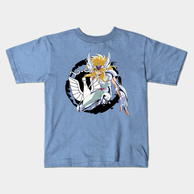 Cygnus Hyoga Kids T-Shirt by FallingStar